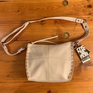 The Sak Silverlake 3 in 1 Crossbody Leather Cream Purse